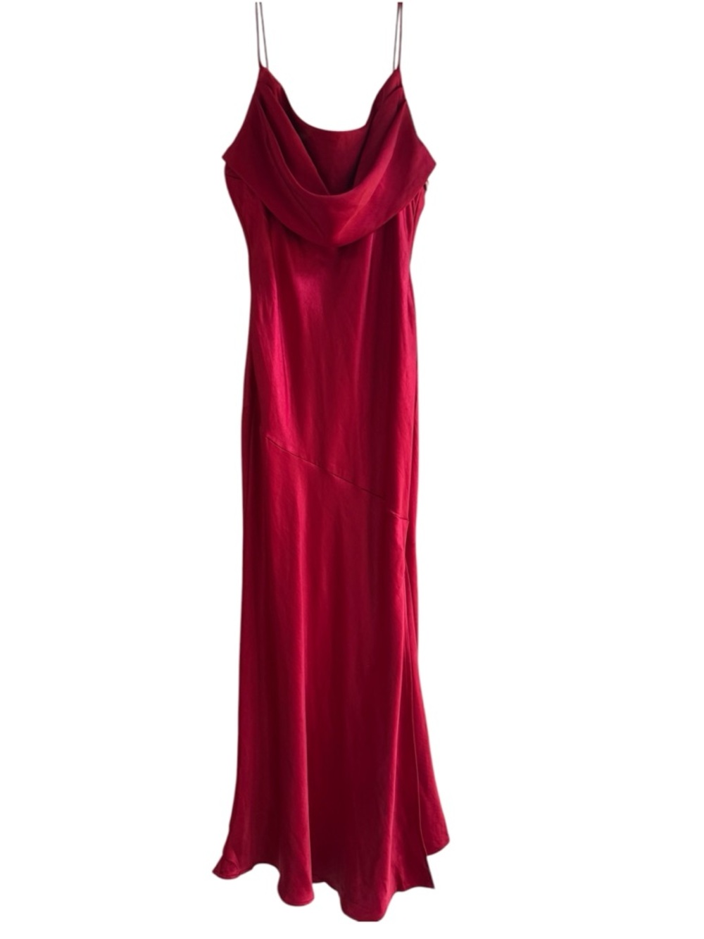 Petal & Pup Crimson Cowl Neck Slip Maxi Dress